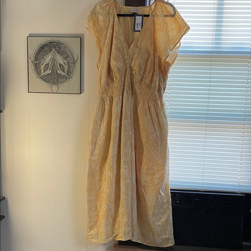 Universal Thread Light Yellow Floral Maxi Dress